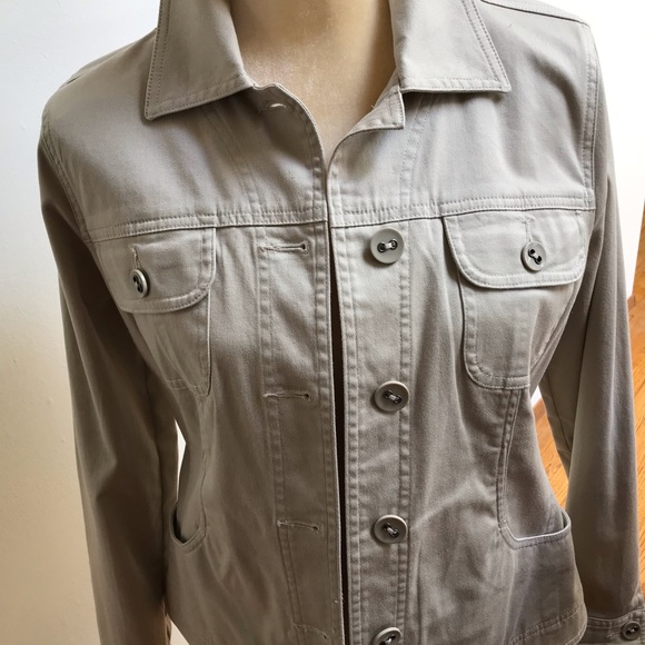 Charter Club khaki fall jacket - Picture 2 of 6